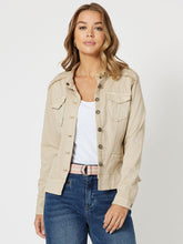 Maggie Military Denim Jacket