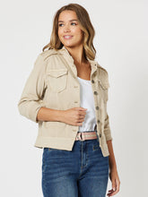 Maggie Military Denim Jacket