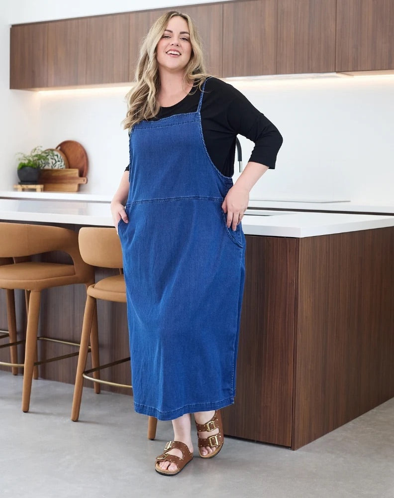 Demy Denim Apron Dress – Sadie and Co
