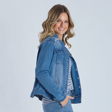 Maggie Military Denim Jacket
