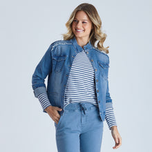 Maggie Military Denim Jacket