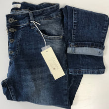 Italian Star Button Zip Denim Jeans V2