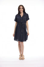 Linen Blend Shirt Dress