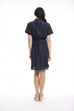 Linen Blend Shirt Dress