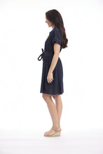 Linen Blend Shirt Dress