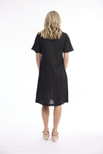 Linen Blend Shift Dress