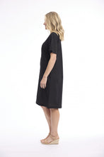 Linen Blend Shift Dress