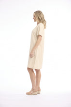 Linen Blend Shift Dress