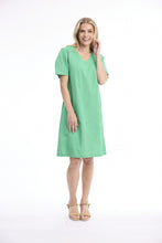 Linen Blend Shift Dress
