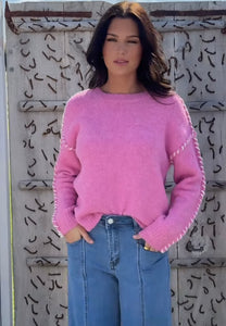 Miley Blanket Stitch Jumper