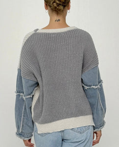 Mae Mixed Knitted Jumper