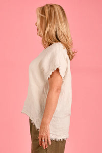 Capri Linen Top