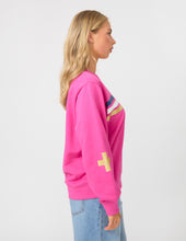 Cerise Rose Star/Stripes Sweater