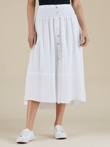 Textured Cotton Skirt