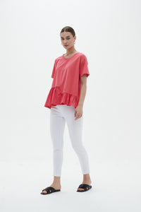 Flange Hem Top