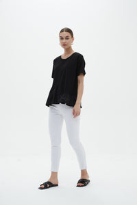 Flange Hem Top