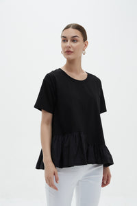 Flange Hem Top