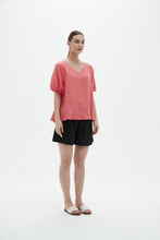 V Neck Bishop Sleeve Top