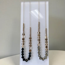 Bead Necklace with Gold Details