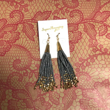 Long Beaded Tassels with Gold Details